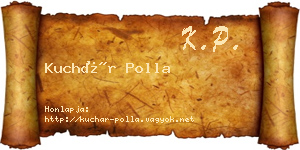 Kuchár Polla névjegykártya